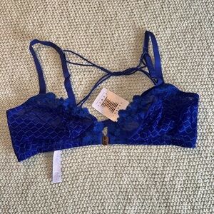 Savage X Fenty Vibrant Blue Lace Bra